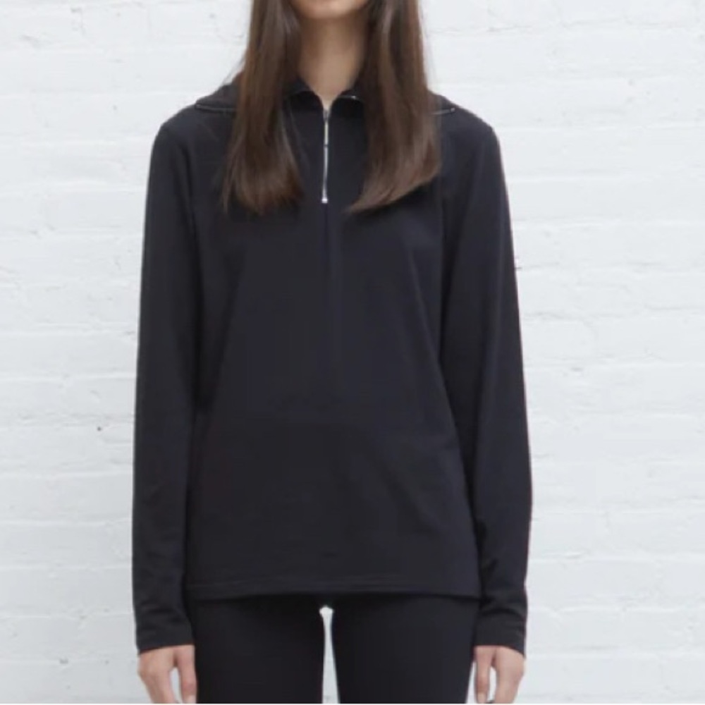 Studio Nicholson x Sunspel Brook Jersey Top, Zip Up Long Sleeved Tee. NWT